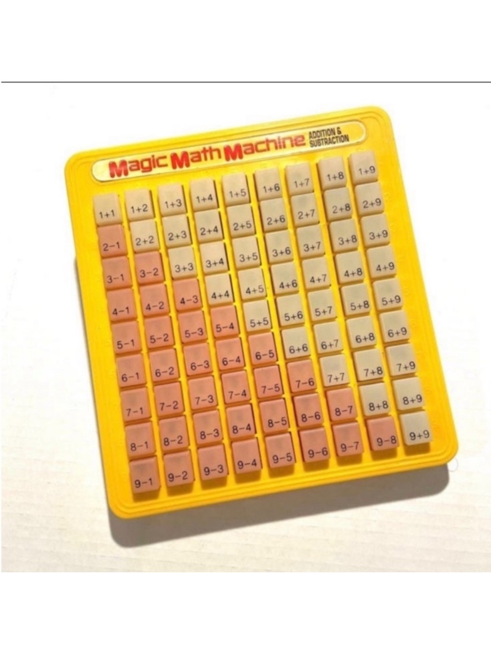 Vintage 1988 Lanard Toys‎ Magic Math Machine Button Teaching Educational Tool